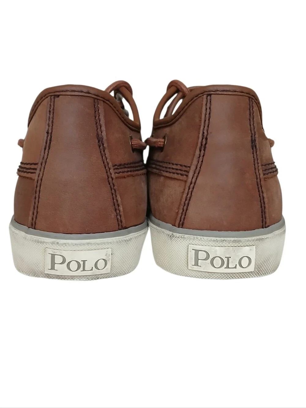 POLO RALPH LAUREN Parkstone Low Suede Leather Boat Shoes Men's 12D Pony Preppy